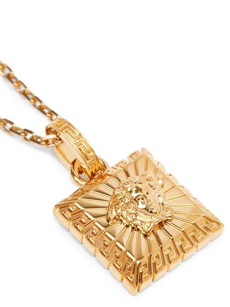 fake square versace pendant